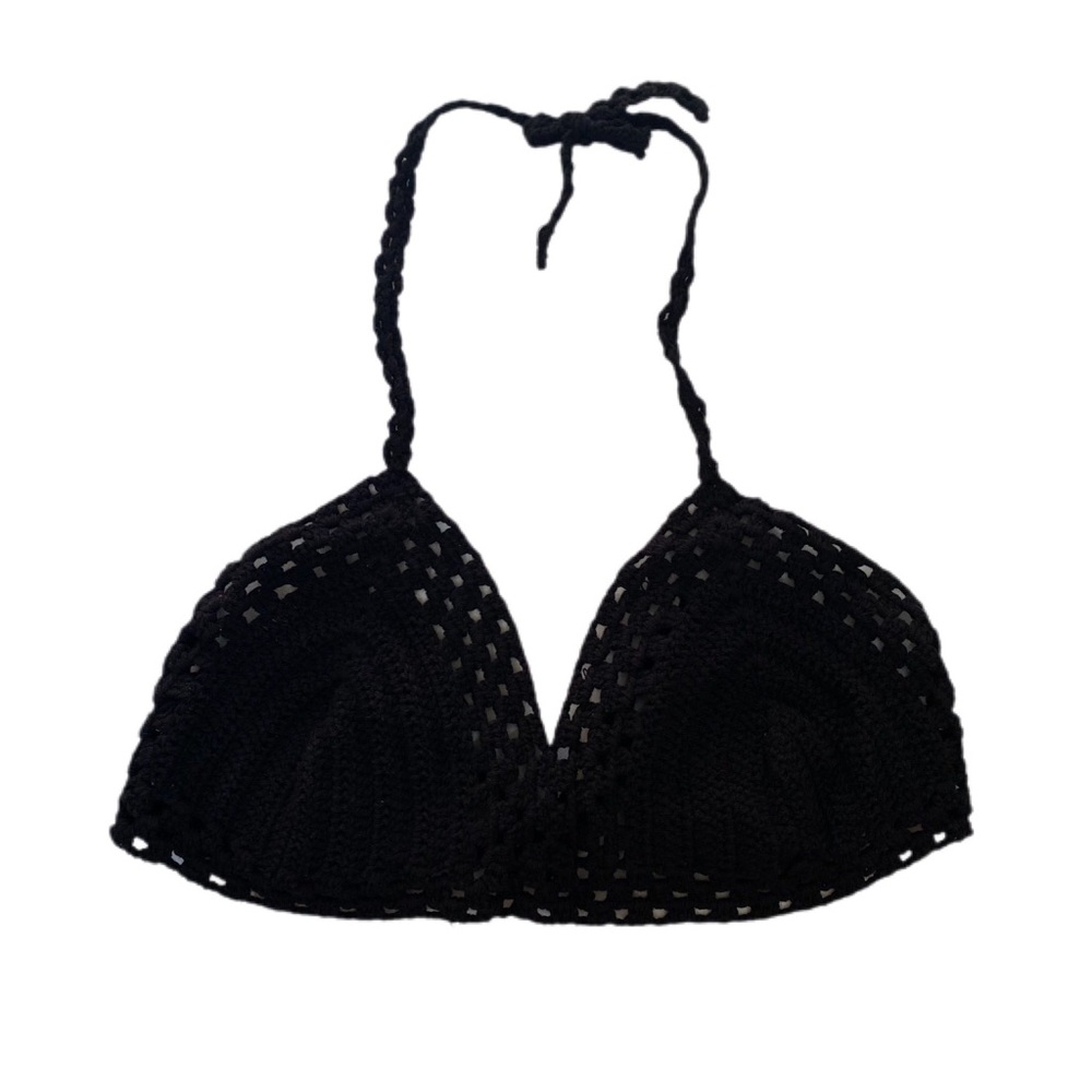 Black Crochet Top
